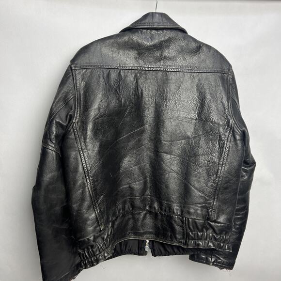 Guide Master Leather Jacket Wolf Outerwear Horse hide Biker Vintage 50s MENS - Picture 8 of 16